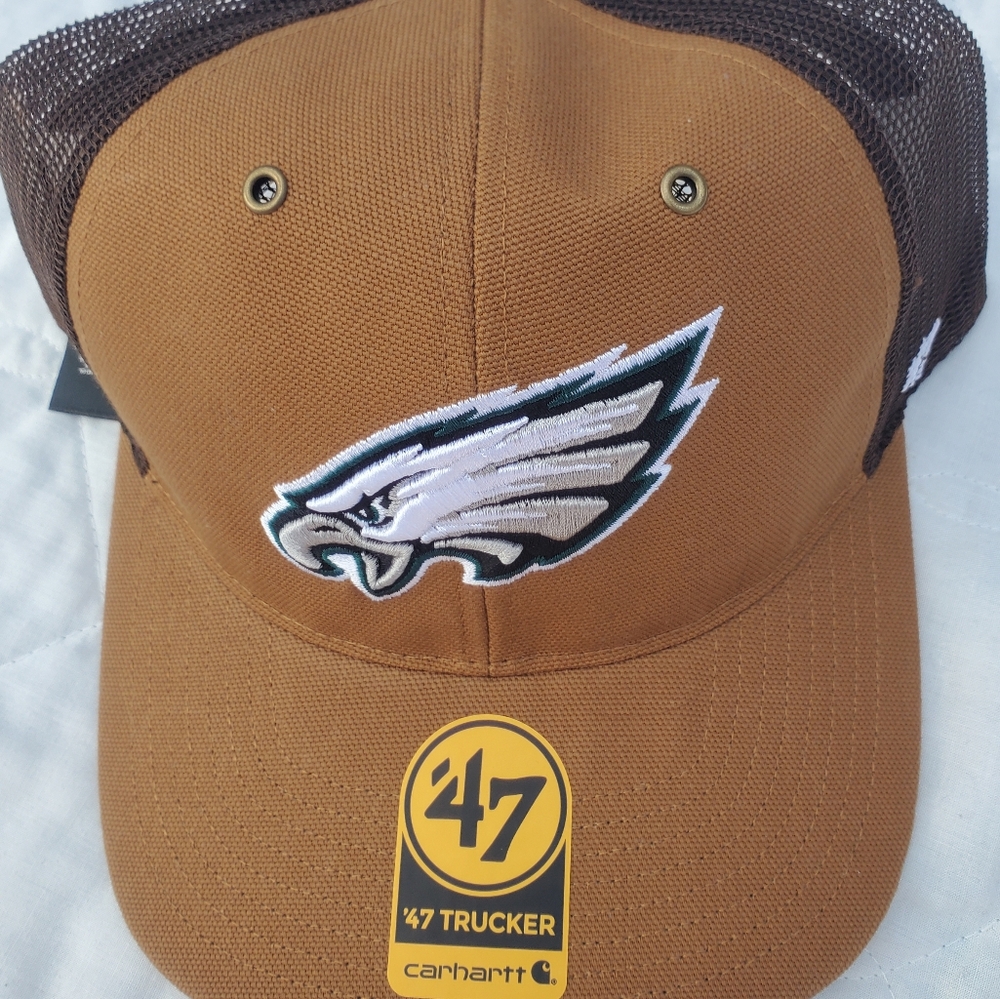 Philadelphia Eagles x Carhartt x 47 Trucker Hat - Picture 4 of 4